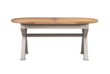 Your Home Style Dining Table Chatterton Painted 180/230 Oval Cross Leg Extending Dining Table