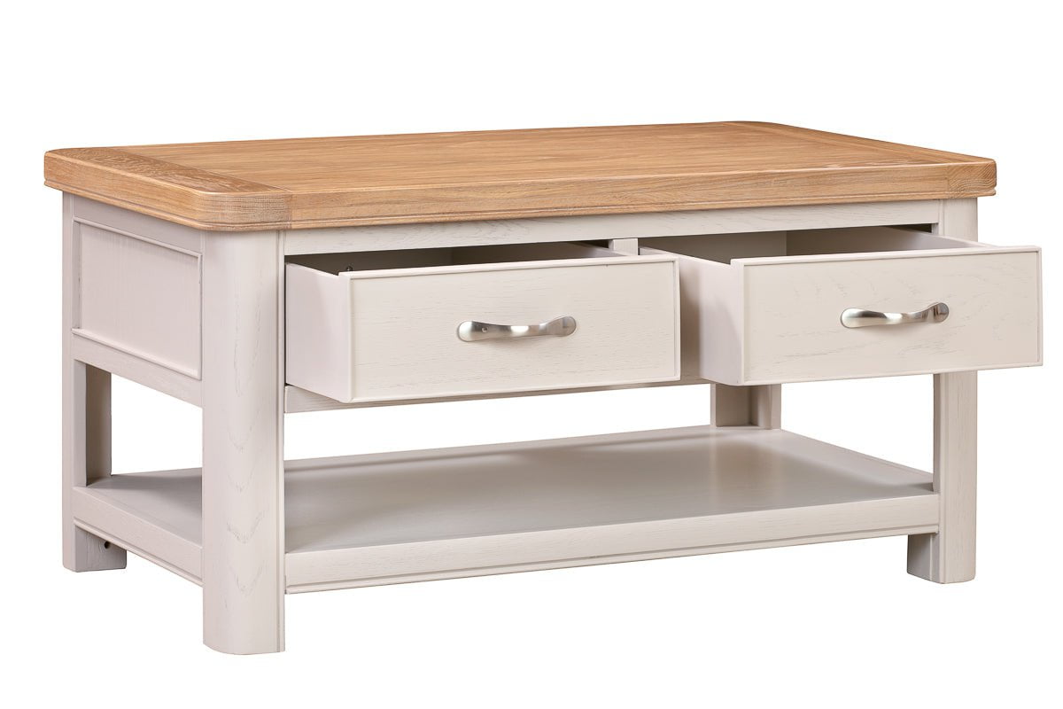 Your Home Style Coffee Table Chatterton Painted Coffee Table with 2 Drawers