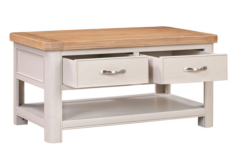 Your Home Style Coffee Table Chatterton Painted Coffee Table with 2 Drawers