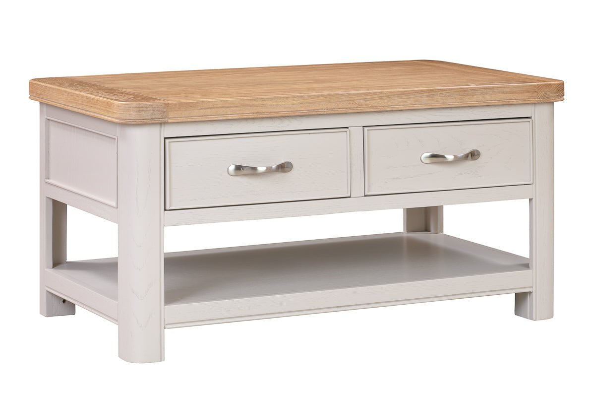 Your Home Style Coffee Table Chatterton Painted Coffee Table with 2 Drawers