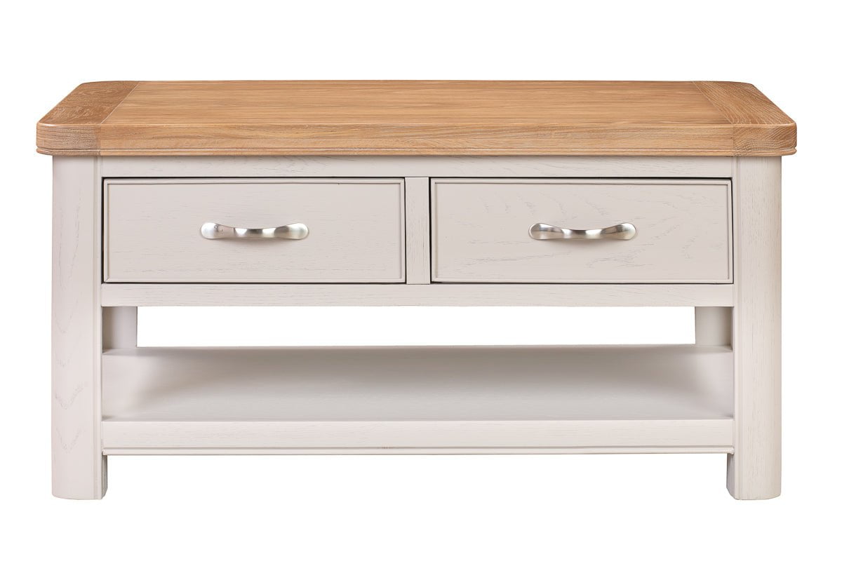 Your Home Style Coffee Table Chatterton Painted Coffee Table with 2 Drawers