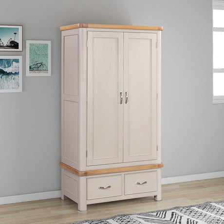 Your Home Style Wardrobe Chatterton Painted Double Robe with 2 Drawers