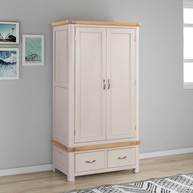 Your Home Style Wardrobe Chatterton Painted Double Robe with 2 Drawers