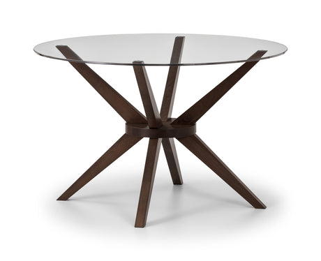 Julian Bowen Dining Tables Chelsea 120cm Round Glass Table