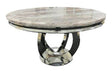 AWST Dining Table Chelsey 1.3m Round Marble Dining Table