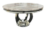 AWST Dining Table Chelsey 1.3m Round Marble Dining Table
