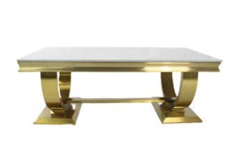 AWST Coffee Table Chelsey Gold Marble Coffee Table