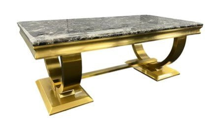 AWST Coffee Table Chelsey Gold Marble Coffee Table