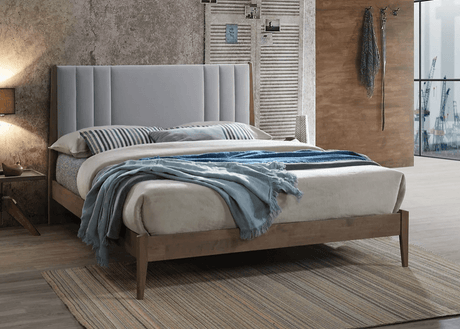 Time Living Bed Frame Cheslyn Fabric & Wooden Bed Frame