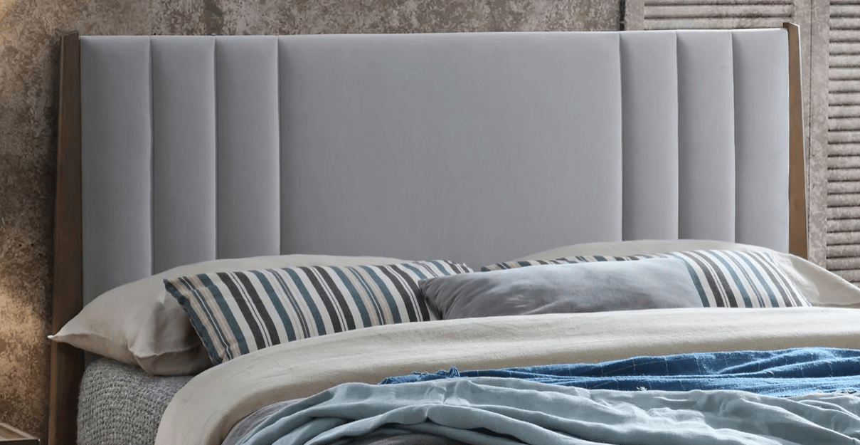 Time Living Bed Frame Cheslyn Fabric & Wooden Bed Frame