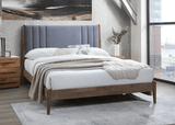 Time Living Bed Frame Cheslyn Fabric & Wooden Bed Frame