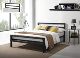 Time Living Bed Frame Small Double 120cm / Black City Block Metal Bed Frame