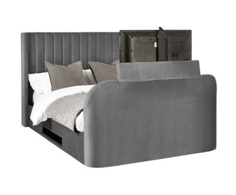 Julian Bowen Bed Clara Ottoman TV Bed 135cm - Dark Grey
