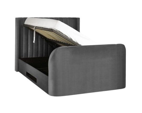 Julian Bowen Bed Clara Ottoman TV Bed 135cm - Dark Grey