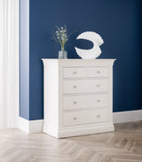 Julian Bowen Chests Clermont 3+2 Drawer Chest - Surf White