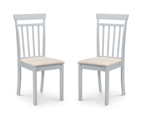 Julian Bowen Dining Chairs Coast Grey Dining Chairs - Sold in pairs