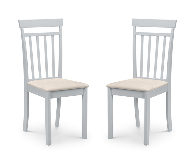Julian Bowen Dining Chairs Coast Grey Dining Chairs - Sold in pairs