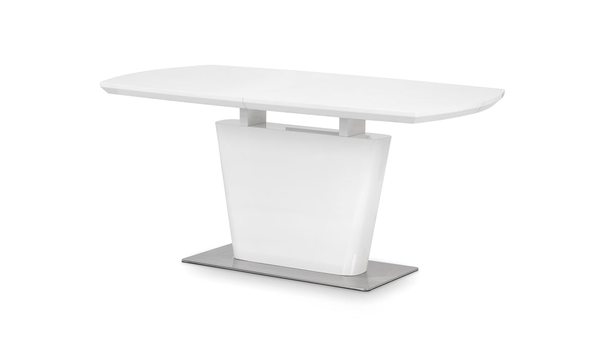 Julian Bowen Dining Tables Como High Gloss Extending Table - White
