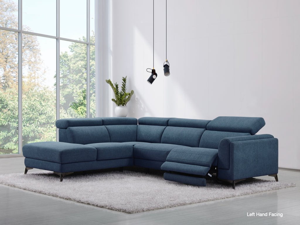 Annaghmore Corner Sofa Cordova Blue Corner Suite - Left Hand Facing