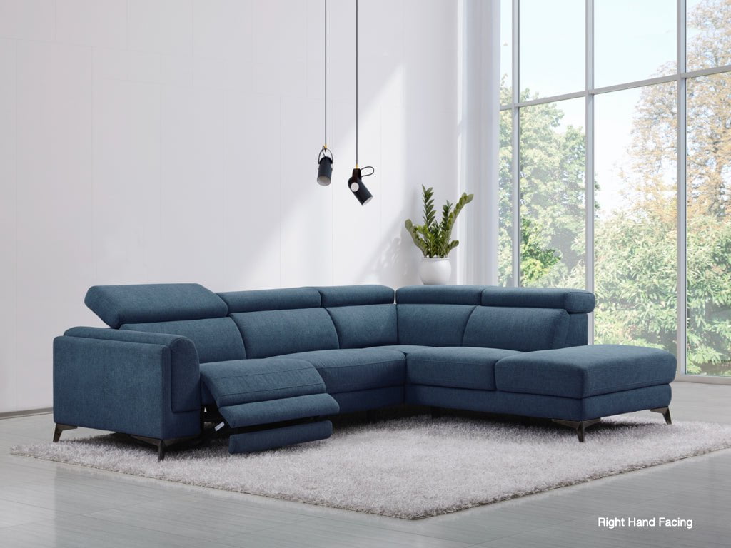 Annaghmore Corner Sofa Cordova Blue Corner Suite - Right Hand Facing