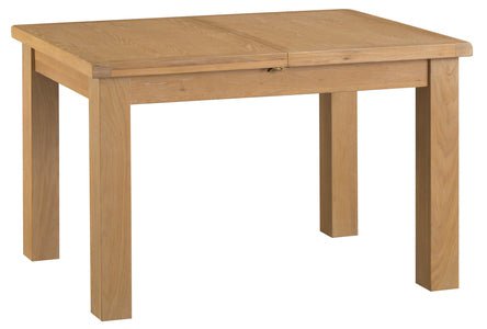 Your Home Essentials Dining Table DefaultTitle County Oak 1.25m Butterfly Extending Table with Metal Runner