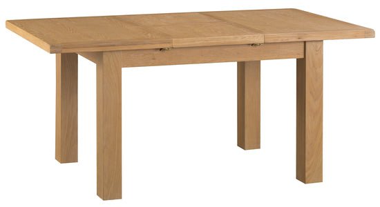 Your Home Essentials Dining Table DefaultTitle County Oak 1.25m Butterfly Extending Table with Metal Runner