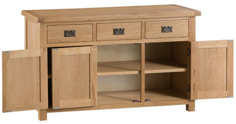 Your Home Essentials Sideboard DefaultTitle County Oak 3 Door Sideboard