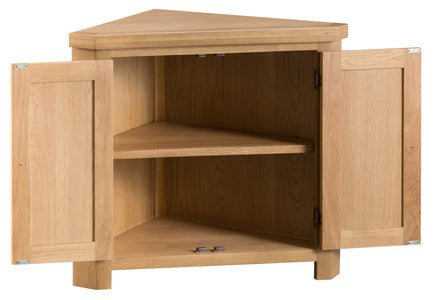 Your Home Essentials Corner Cabinet DefaultTitle County Oak Corner Cabinet