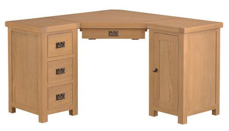 Your Home Essentials Computer Desk DefaultTitle County Oak Corner Computer Desk