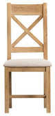 Your Home Essentials Dining Chair DefaultTitle County Oak Cross Back Chair Fabric Seat