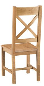 Your Home Essentials Dining Chair DefaultTitle County Oak Cross Back Chair Wooden Seat
