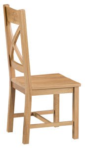 Your Home Essentials Dining Chair DefaultTitle County Oak Cross Back Chair Wooden Seat