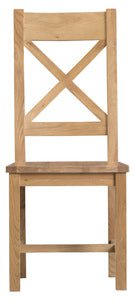 Your Home Essentials Dining Chair DefaultTitle County Oak Cross Back Chair Wooden Seat