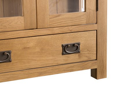 Your Home Essentials Display Cabinet DefaultTitle County Oak Display Cabinet