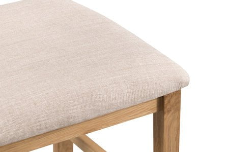 Your Home Essentials Dining Chair DefaultTitle County Oak Ladder Back Chair Fabric Seat