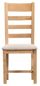 Your Home Essentials Dining Chair DefaultTitle County Oak Ladder Back Chair Fabric Seat