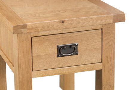 Your Home Essentials Lamp Table DefaultTitle County Oak Lamp Table with Drawer