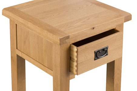 Your Home Essentials Lamp Table DefaultTitle County Oak Lamp Table with Drawer