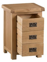 Your Home Essentials Bedside Cabinet DefaultTitle County Oak Large 3 Drawer Bedside Cabinet