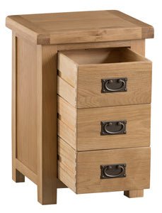 Your Home Essentials Bedside Cabinet DefaultTitle County Oak Large 3 Drawer Bedside Cabinet