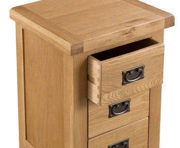 Your Home Essentials Bedside Cabinet DefaultTitle County Oak Large 3 Drawer Bedside Cabinet