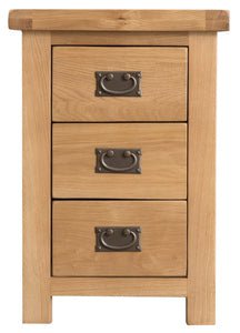 Your Home Essentials Bedside Cabinet DefaultTitle County Oak Large 3 Drawer Bedside Cabinet