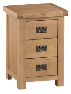 Your Home Essentials Bedside Cabinet DefaultTitle County Oak Large 3 Drawer Bedside Cabinet
