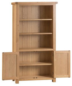 Your Home Essentials Bookcase County Oak Large Bookcase
