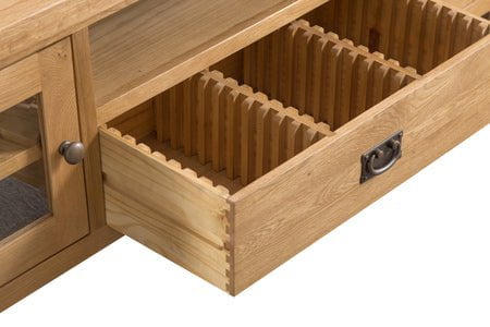County Oak Large TV Unit