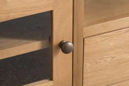 County Oak Large TV Unit