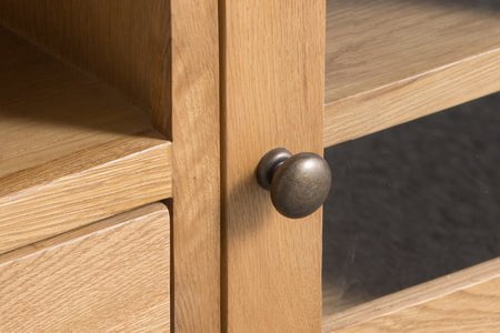 County Oak Large TV Unit