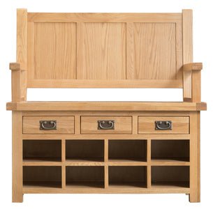 Your Home Essentials Monks Bench DefaultTitle County Oak Monks Bench