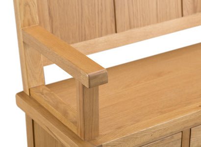 Your Home Essentials Monks Bench DefaultTitle County Oak Monks Bench