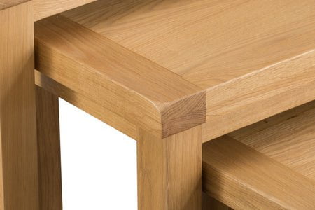 Your Home Essentials Nest of Tables DefaultTitle County Oak Nest of 3 Tables